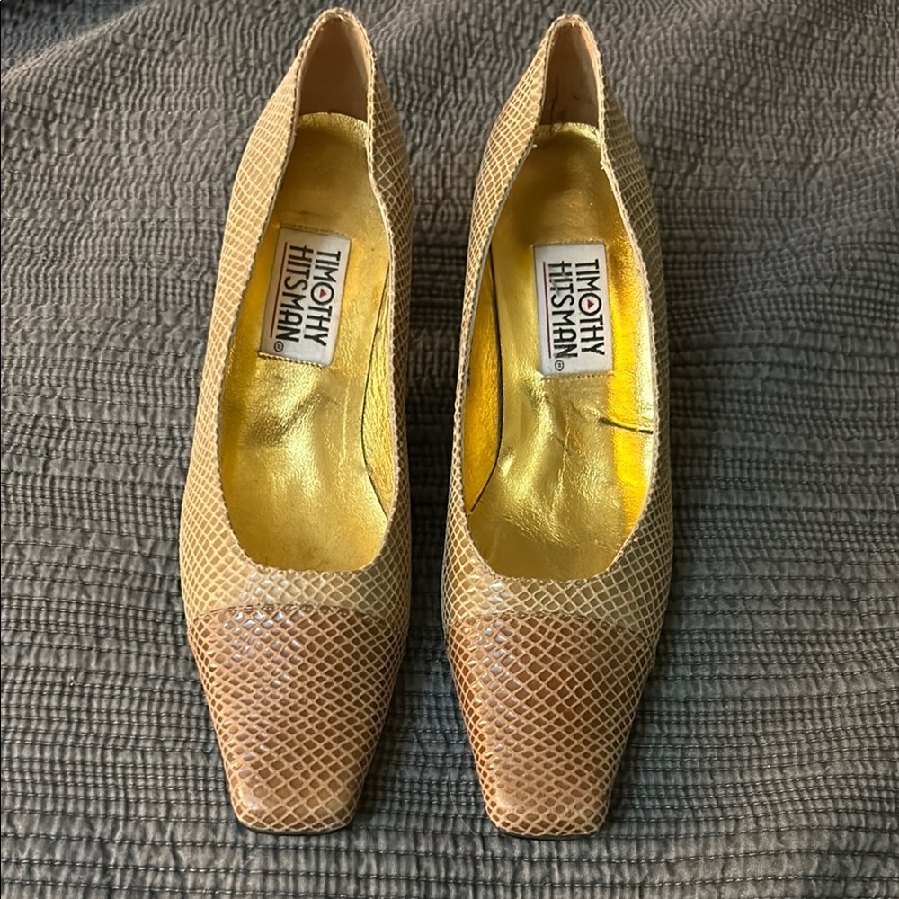 Timothy Hitsman Brown Leather Heels Size 7